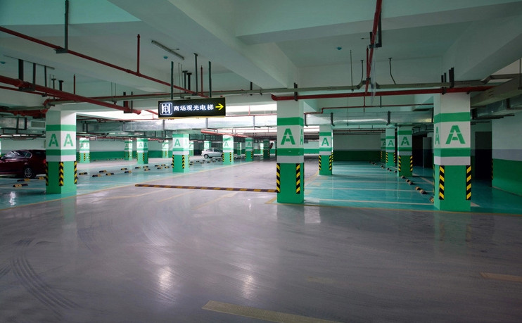 停車場地坪漆效果圖